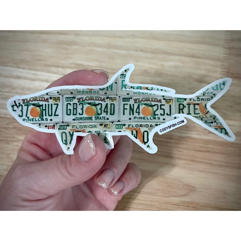 Florida Orange Tarpon Sticker