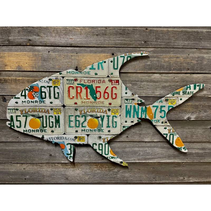 Florida Permit Orange License Plate Art