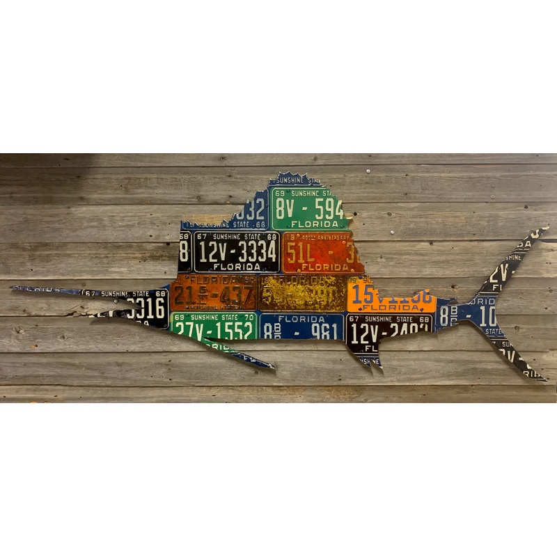 Florida Sailfish License Plate Art