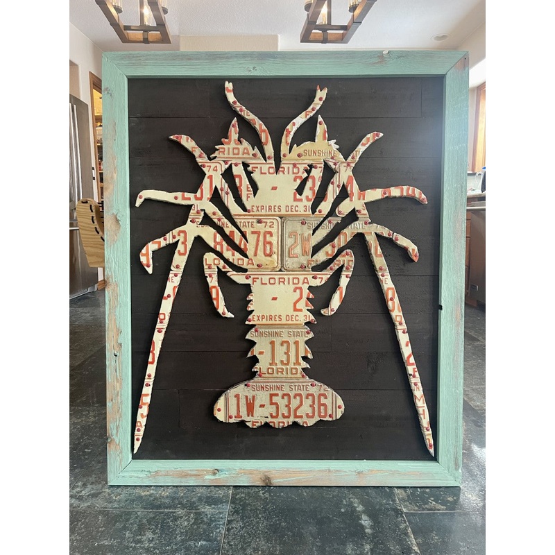 Florida Spiny Lobster License Plate Art