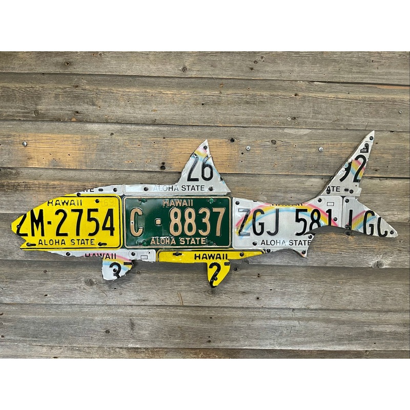 Hawaii Bonefish License Plate Art