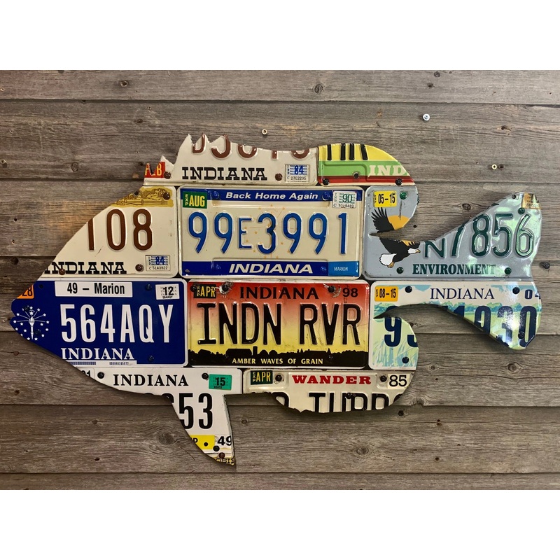 Indiana Sunfish License Plate Art