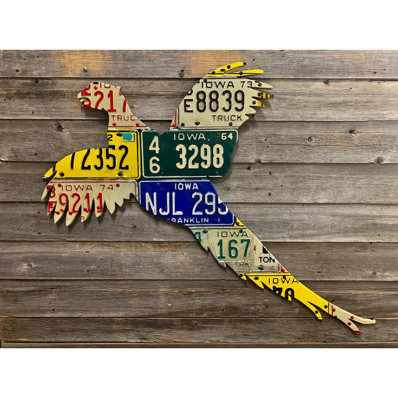 Iowa Pheasant License Plate Art