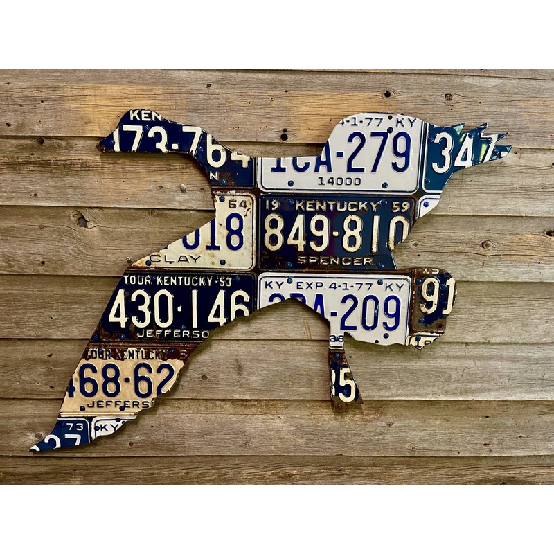 Kentucky Goose Antique License Plate Art