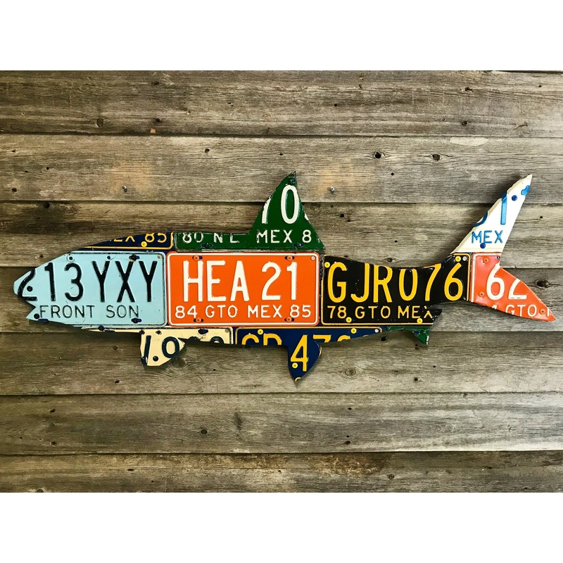 Mexico Bonefish License Plate Art