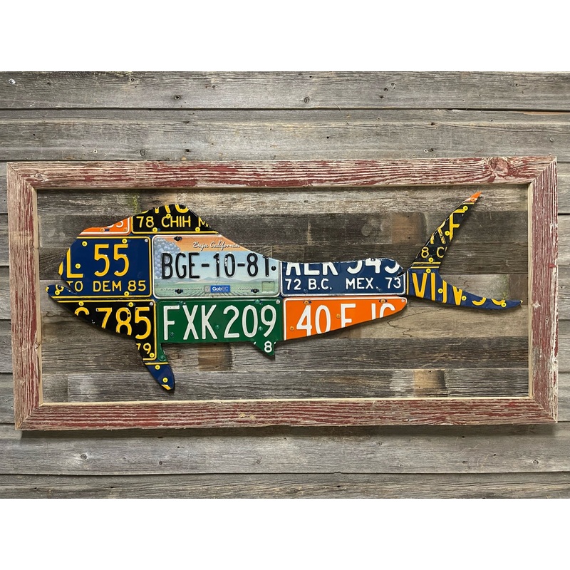 Mexico Mahi-Mahi License Plate Art