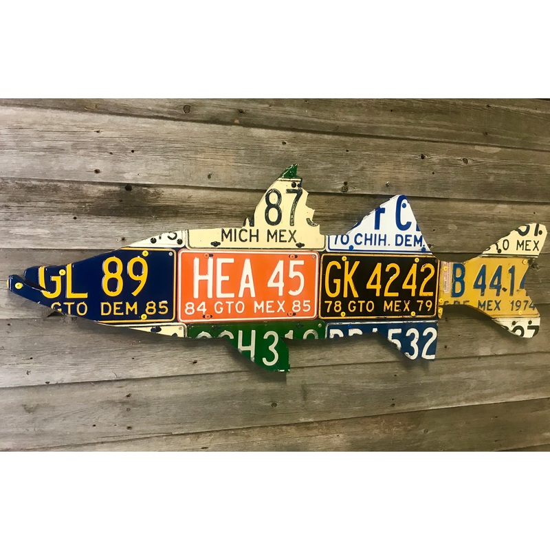 Mexico Snook License Plate Art