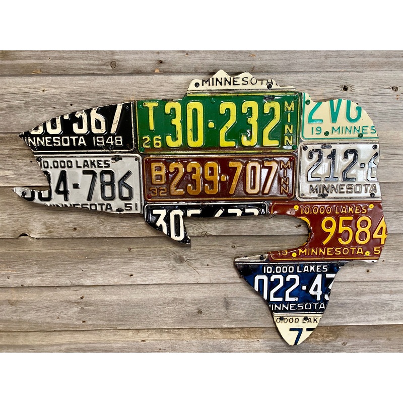 Minnesota Largemouth Bass License Plate Art