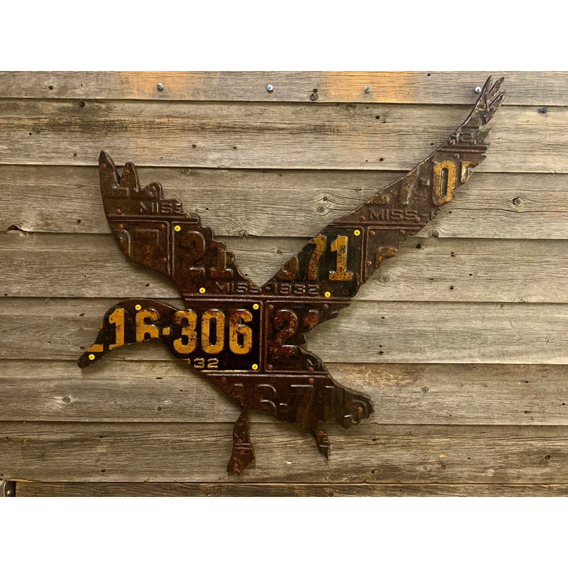 Mississippi Antique Duck License Plate Art