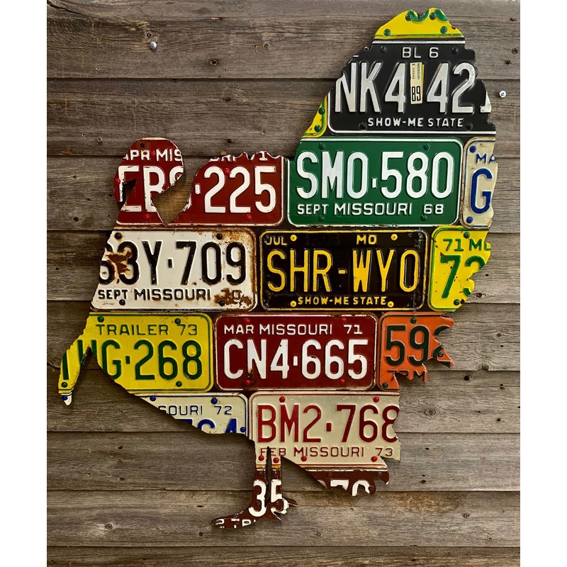 Missouri Turkey License Plate Art