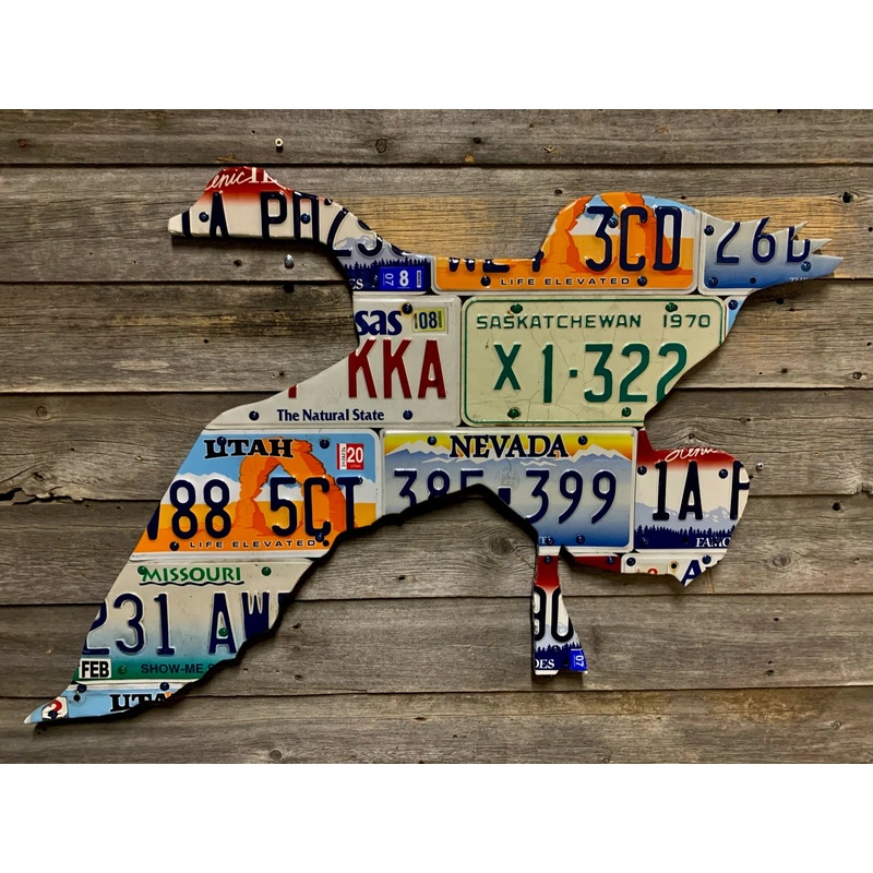 Mixed State Goose License Plate Art