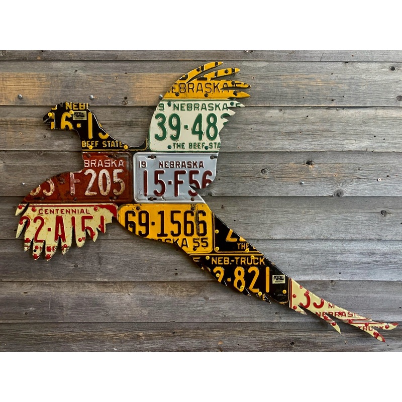 Nebraska Pheasant License Plate Art