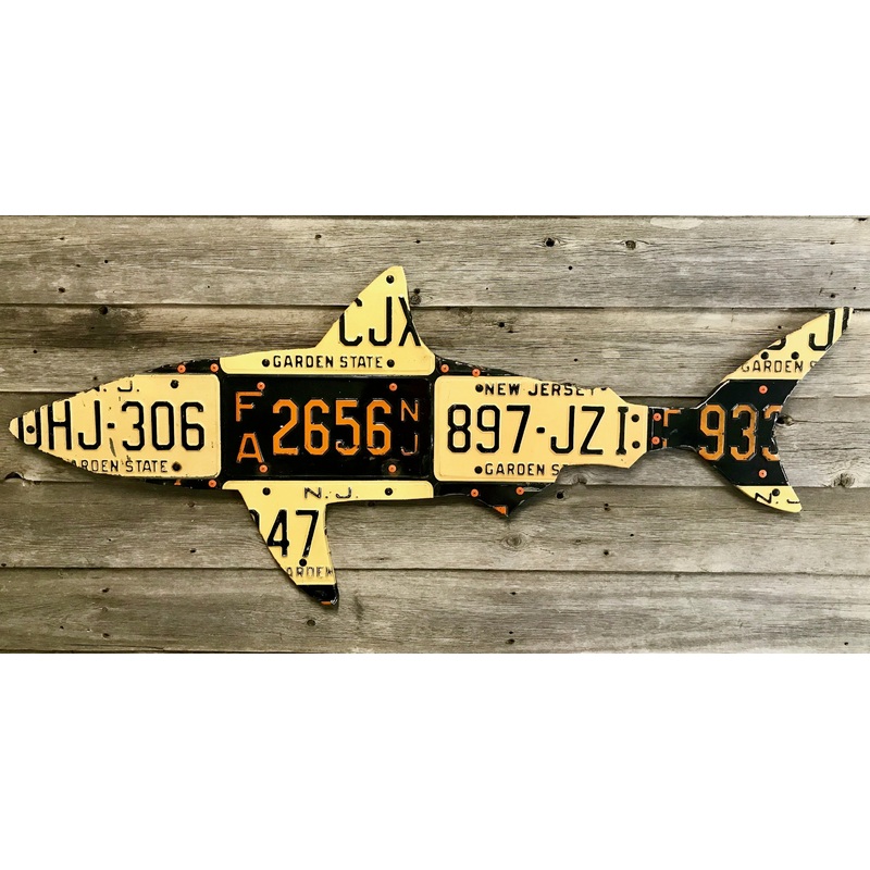 New Jersey Shark License Plate Art