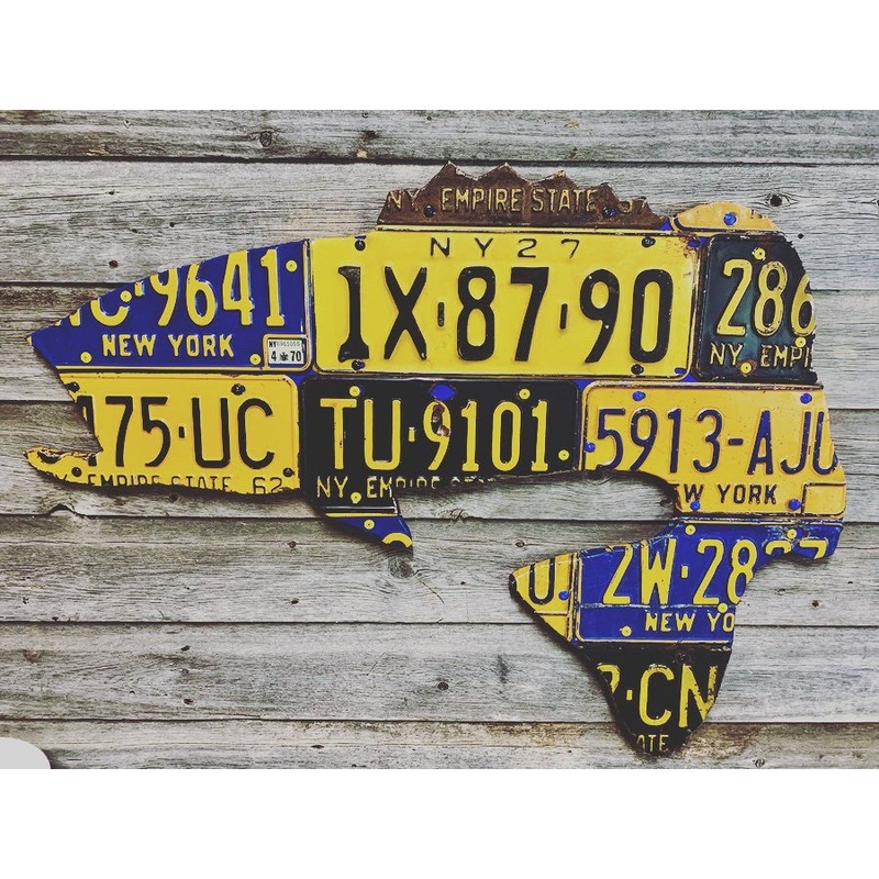 New York Largemouth Bass License Plate Art