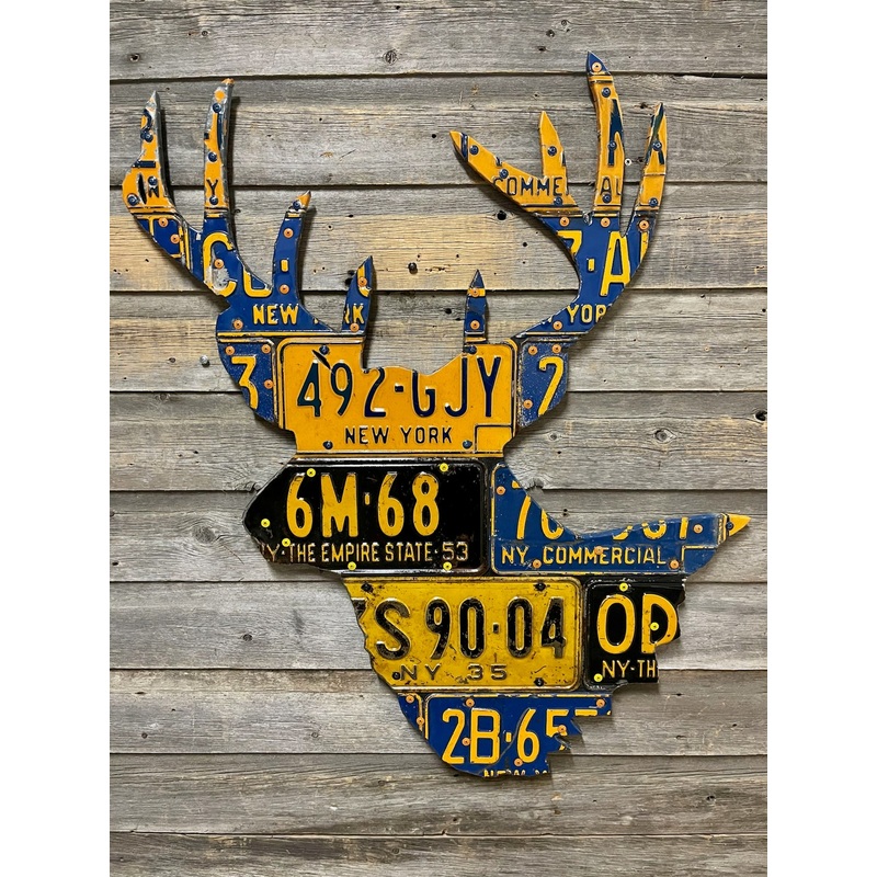 New York Whitetail Deer License Plate Art