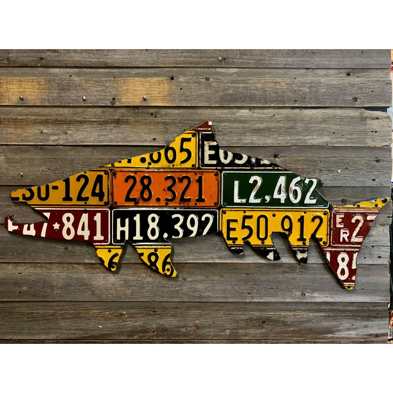 New Zealand Brown Trout License Plate Art