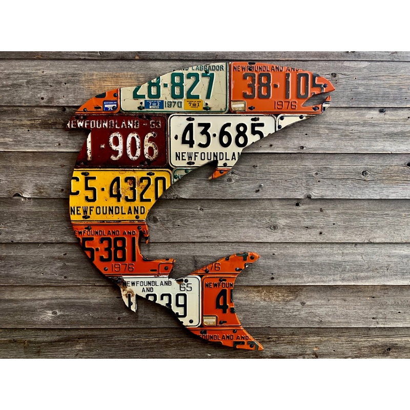 Newfoundland Atlantic Salmon License Plate Art