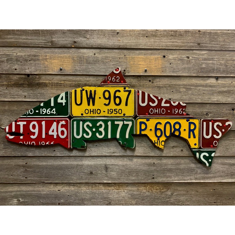 Ohio Steelhead License Plate Art