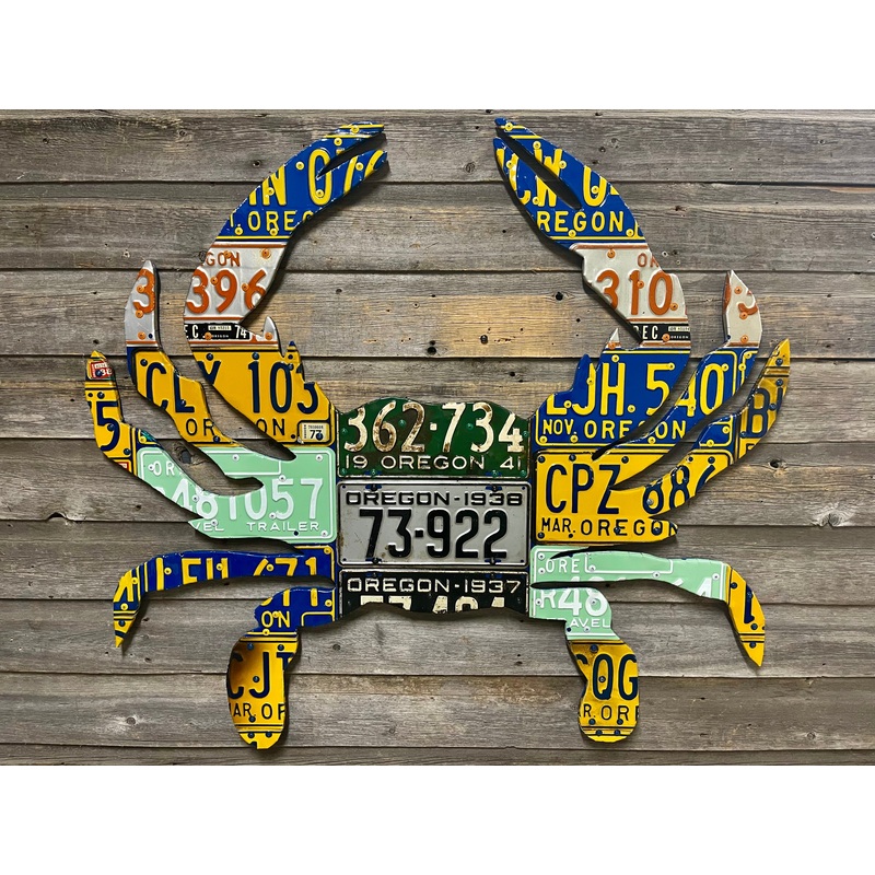 Oregon Crab License Plate Art