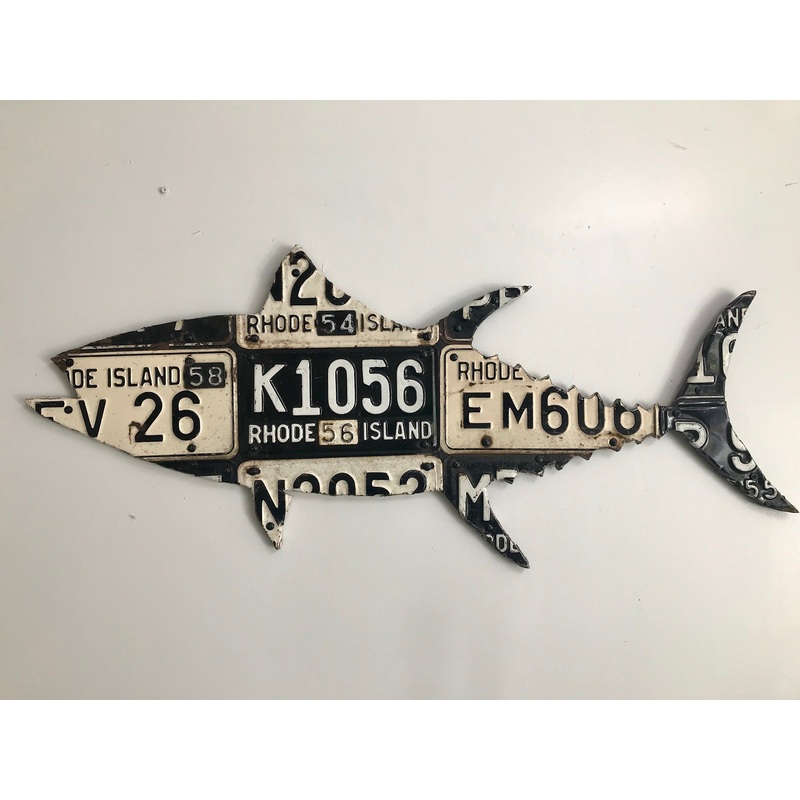 Rhode Island Tuna License Plate Art