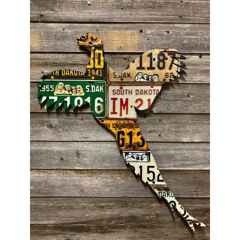 South Dakota Pheasant License Plate Art
