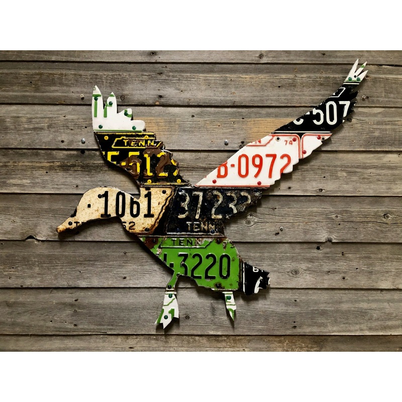 Tennessee Antique Duck License Plate Art