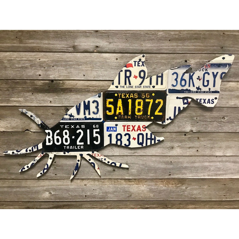 Texas Catfish License Plate Art