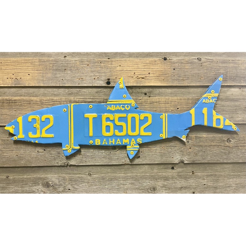 30″ Bahamas Bonefish License Plate Art