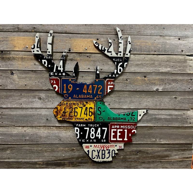 Alabama Whitetail License Plate Art