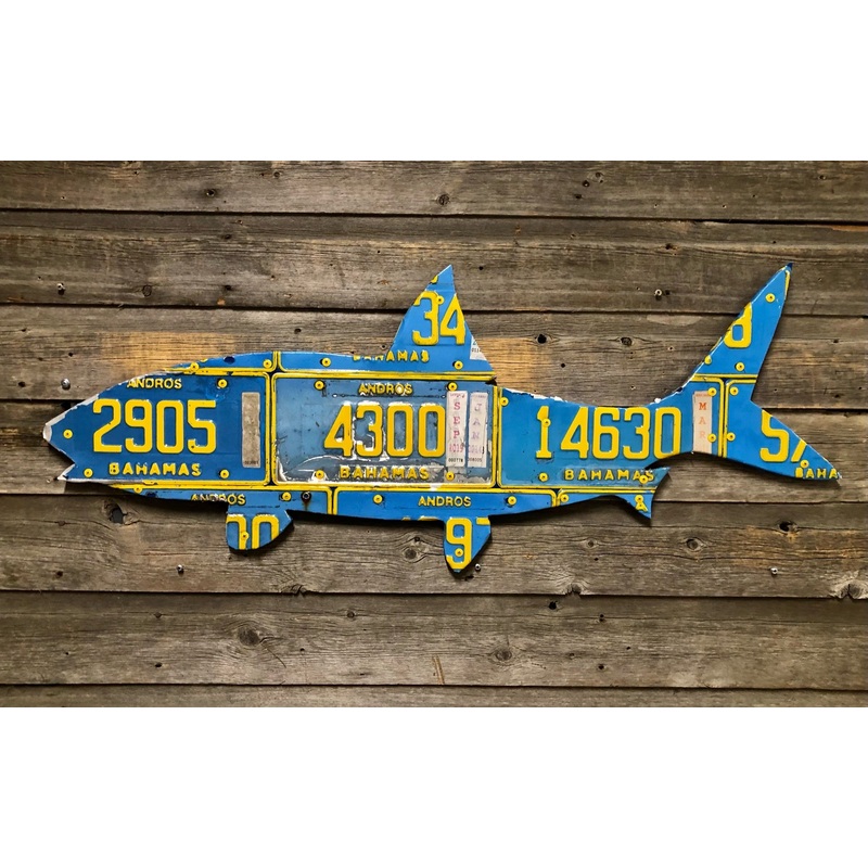 Andros Island, Bahamas Bonefish License Plate Art