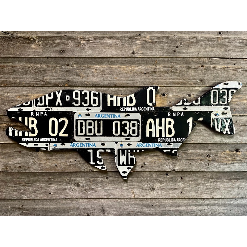 Argentina Golden Dorado License Plate Art