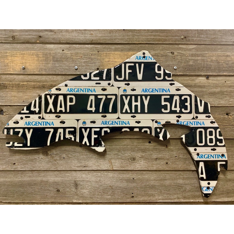 Argentina Trout License Plate Art