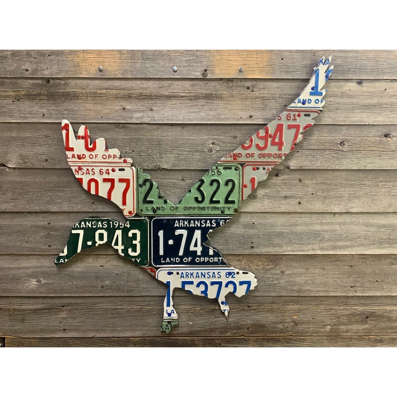 Arkansas Antique Duck License Plate Art