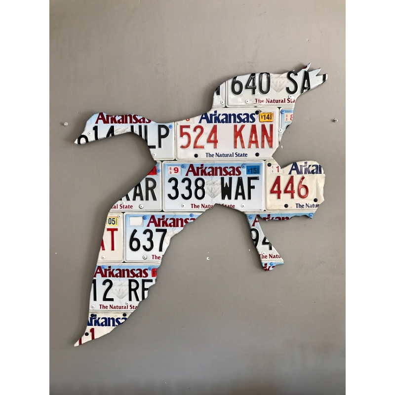 Arkansas Goose License Plate Art