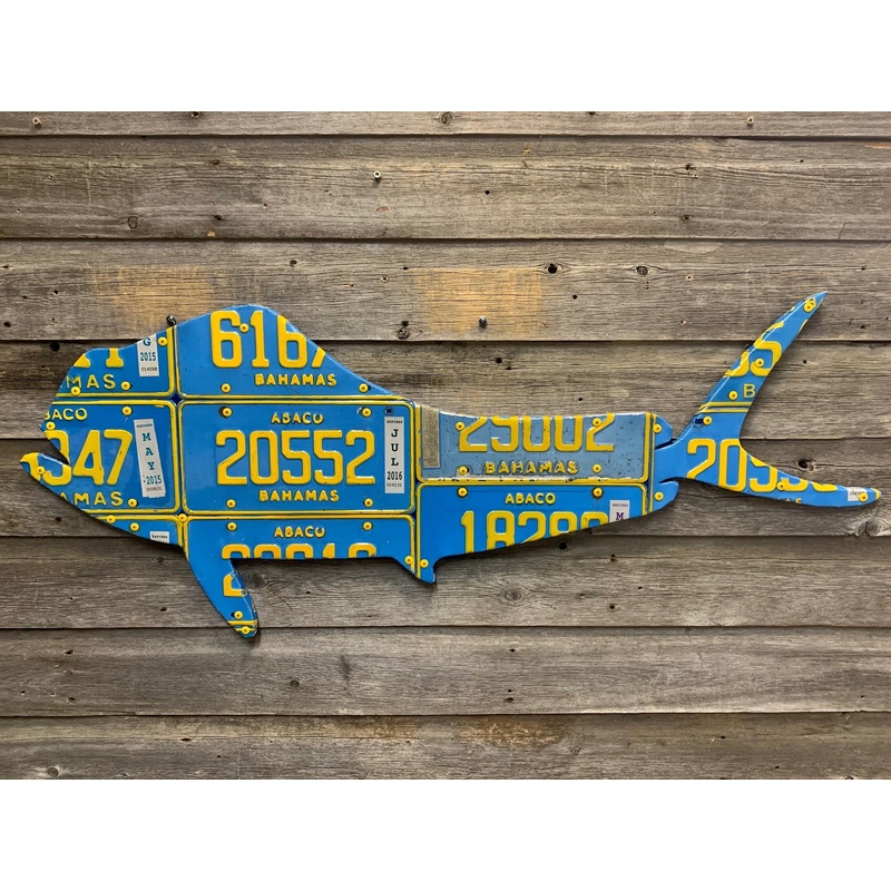 Bahamas Mahi Mahi License Plate Art