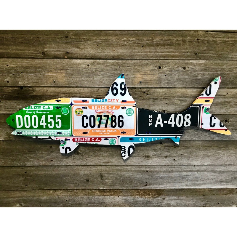 Belize Bonefish License Plate Art