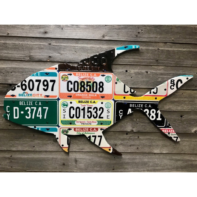 Belize Grand Slam License Plate Art Bundle (Permit/Tarpon/Bonefish)