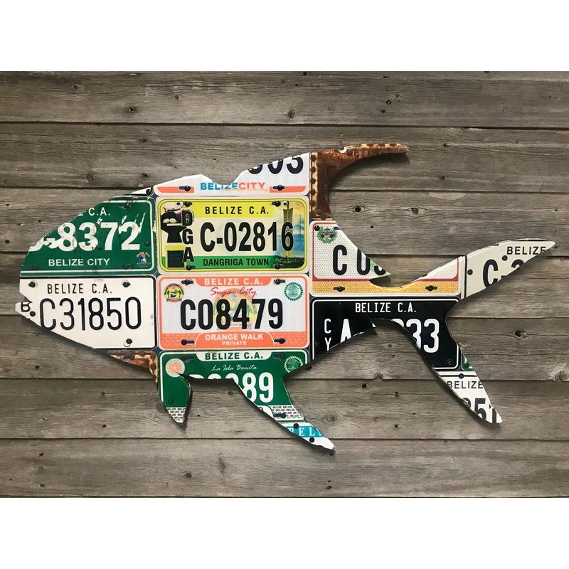 Belize Permit License Plate Art
