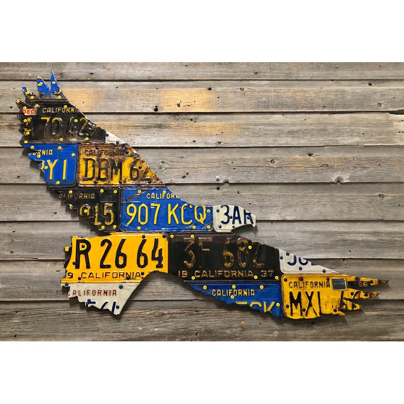 California Bald Eagle License Plate Art