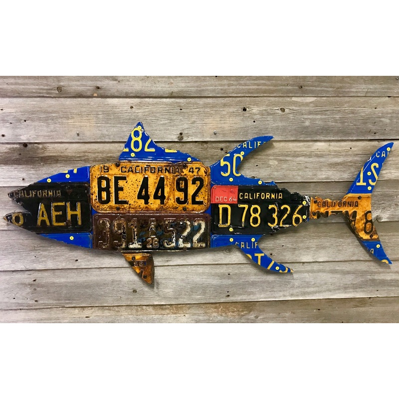 California Tuna License Plate Art