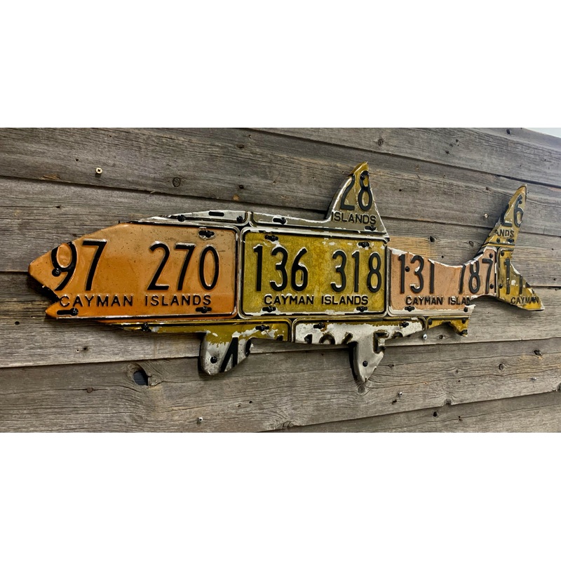 Cayman Islands Bonefish License Plate Art