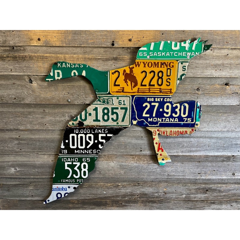 Central Flyway Goose License Plate Art