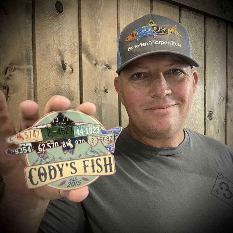 Cody’s Fish Rocky Mountain Brown Trout Logo Sticker