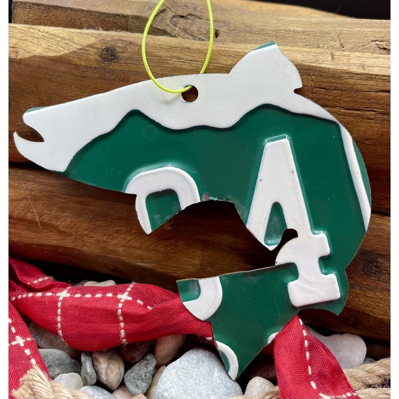 Colorado Trout License Plate Christmas Ornament