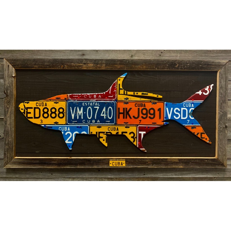 Cuba Tarpon License Plate Art