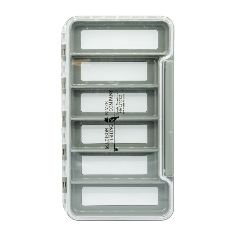 MRFC Logo Waterproof Clear Thin Fly Box 6 Magnetic Compartments