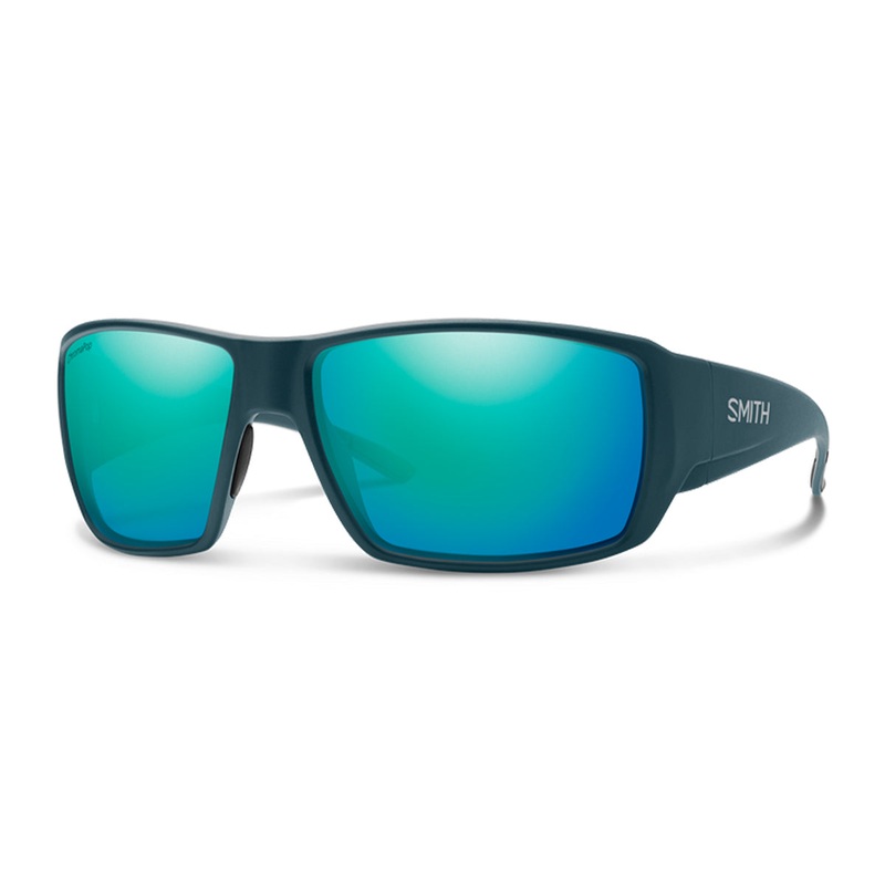 Smith Guide’s Choice Sunglasses Matte Pacific ChromaPop Glass Polarized Opal Mirror