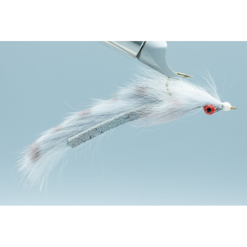 Clouser’s Barred Mad Tom Shad Gray #4
