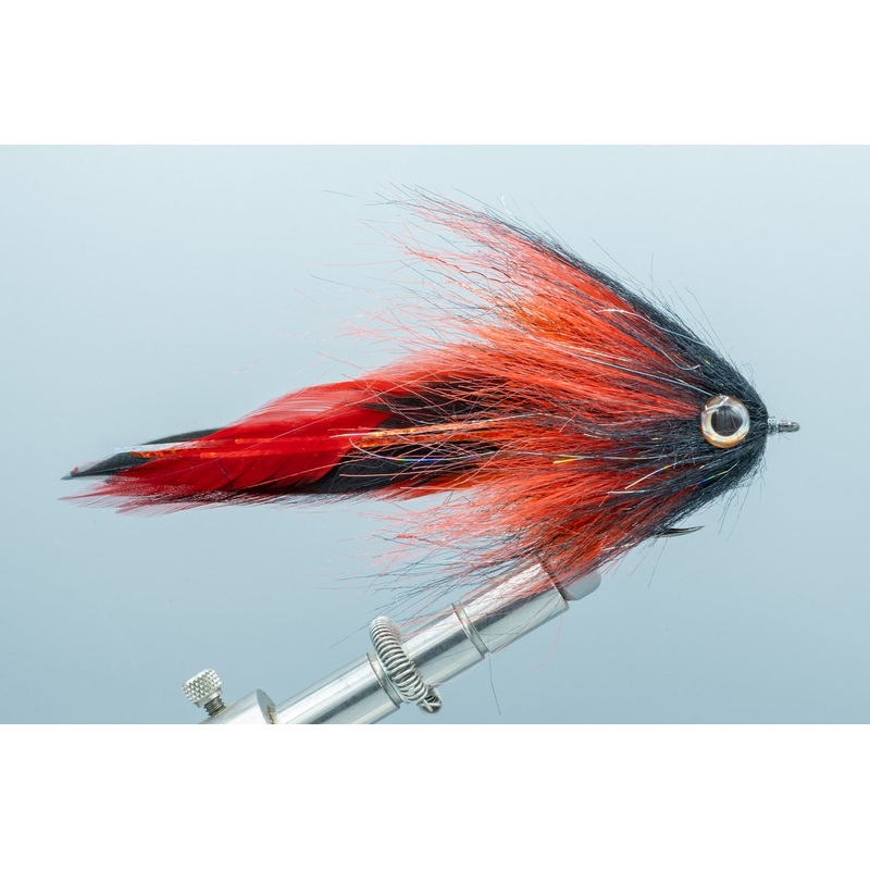 FlyMen Big Game Brush Fly Red & Black #6/0