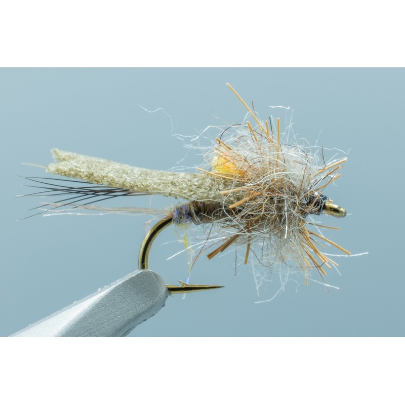 Keller’s Rage Cage Caddis Brown #16